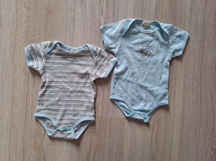 Rompers rompertjes korte mouw Little star mt 62 lichtblauw, Kinderen en Baby's, Babykleding | Maat 62, Zo goed als nieuw, Jongetje