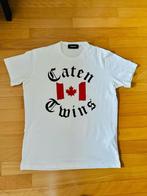DSQUARED2 shirt ‘caten twins’ - maat L, Maat 52/54 (L), Dsquared2, Wit, Ophalen of Verzenden
