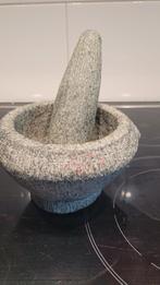 Stenen vijzel met stamper, Huis en Inrichting, Ophalen of Verzenden, Gebruikt