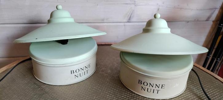 Set van 2 decoratieve lampen, Huis en Inrichting, Lampen | Vloerlampen, Gebruikt, Minder dan 100 cm, Metaal, Ophalen of Verzenden