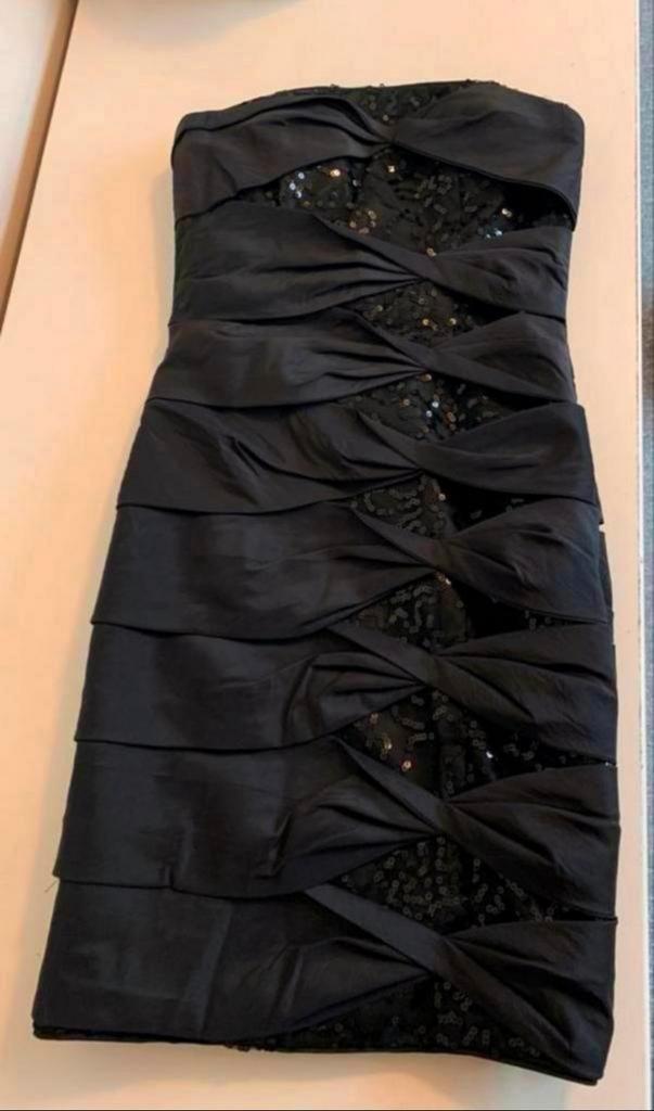 Zwarte (gala) jurk Juju&Christine, Kleding | Dames, Gelegenheidskleding, Zo goed als nieuw, Galajurk, Maat 34 (XS) of kleiner