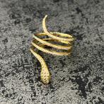 18 karaat gouden slang ring, Sieraden, Tassen en Uiterlijk, Ringen, Ophalen of Verzenden, Nieuw, Goud, Dame