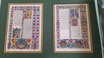De bijbel Borso d'este   3 italiaanse afdrukken, Antiek en Kunst, Ophalen of Verzenden