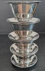 RVS soepkoppen of schaaltje - 4 stuks, Huis en Inrichting, Keuken | Servies, Overige materialen, Gebruikt, Ophalen of Verzenden