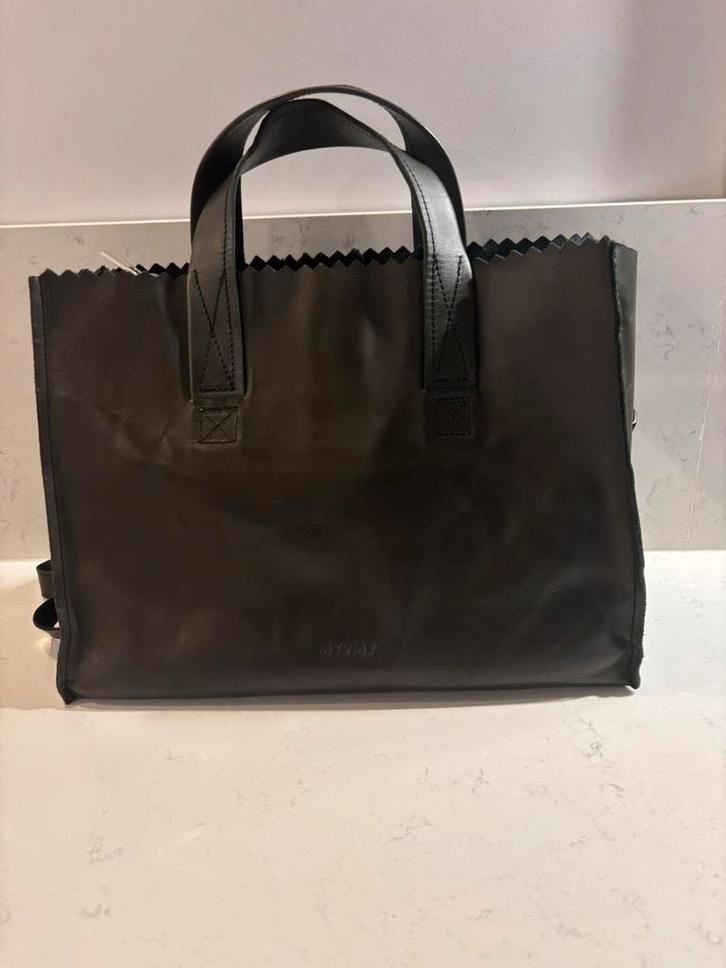 Myomy tas ZGAN, Sieraden, Tassen en Uiterlijk, Tassen | Damestassen, Zo goed als nieuw, Handtas, Bruin, Verzenden