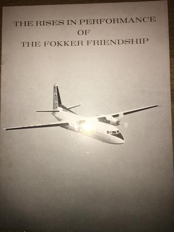 Fokker F27 Friendship Rises Performance brochure/folder 1961 beschikbaar voor biedingen