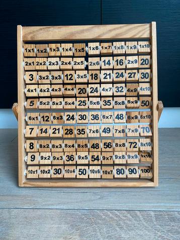 Houten Telraam Tafelsommen 1-10 beschikbaar voor biedingen