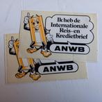 Twee oude stickers.   ANWB., Ophalen of Verzenden, Zo goed als nieuw, Overige typen