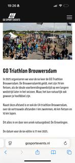 Go Triathlon Brouwersdam 1/4triathlon serie 2,  17 mei 10uur, Eén persoon
