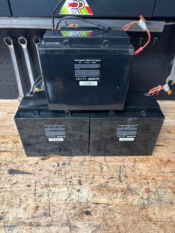 4x 48V 15.4Ah Accu's - 740Wh QWIC beschikbaar voor biedingen