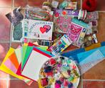 Knutselpakket: papier glitter kralen sjabloon pailletten etc, Ophalen of Verzenden