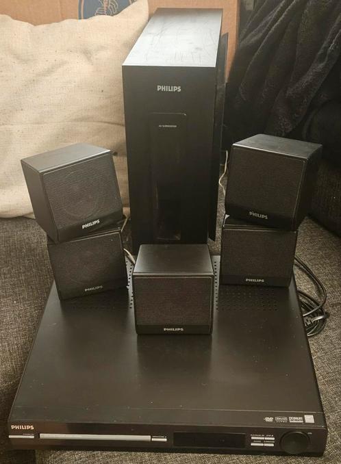 Philips Dvd Home Theater System, Audio, Tv en Foto, Home Cinema-sets, Zo goed als nieuw, Dvd-speler, Philips, Verzenden