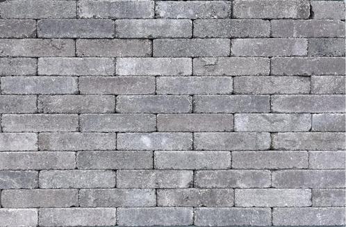 Restpartij getrommelde waalformaat 5x20x6,5 bruin-paars, Tuin en Terras, Tegels en Klinkers, Nieuw, Terrastegels, Beton, 10 m² of meer