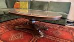 Salontafel met glasplaat, Huis en Inrichting, 100 tot 150 cm, Minder dan 50 cm, Ovaal, 50 tot 100 cm