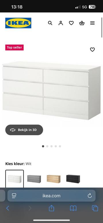 Zo goed als nieuw malm kast