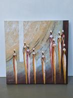 Bazu olieverf schilderij met certificaat vierkant 50x50cm, Ophalen of Verzenden