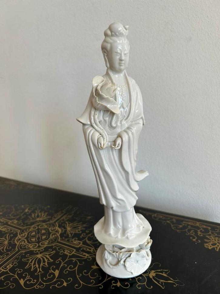 Blanc de Chine beeld Quận yin, Antiek en Kunst, Kunst | Niet-Westerse kunst, Ophalen of Verzenden