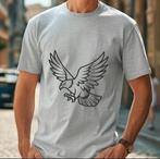 T-shirt met adelaar print, Kleding | Heren, Maat 48/50 (M), Ophalen of Verzenden, Zo goed als nieuw, Grijs