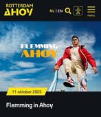 2 kaartjes flemming in Ahoy, Twee personen, Oktober