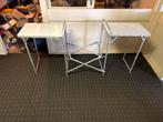 2 zij tafels met middenvlak, Ophalen of Verzenden, Zo goed als nieuw