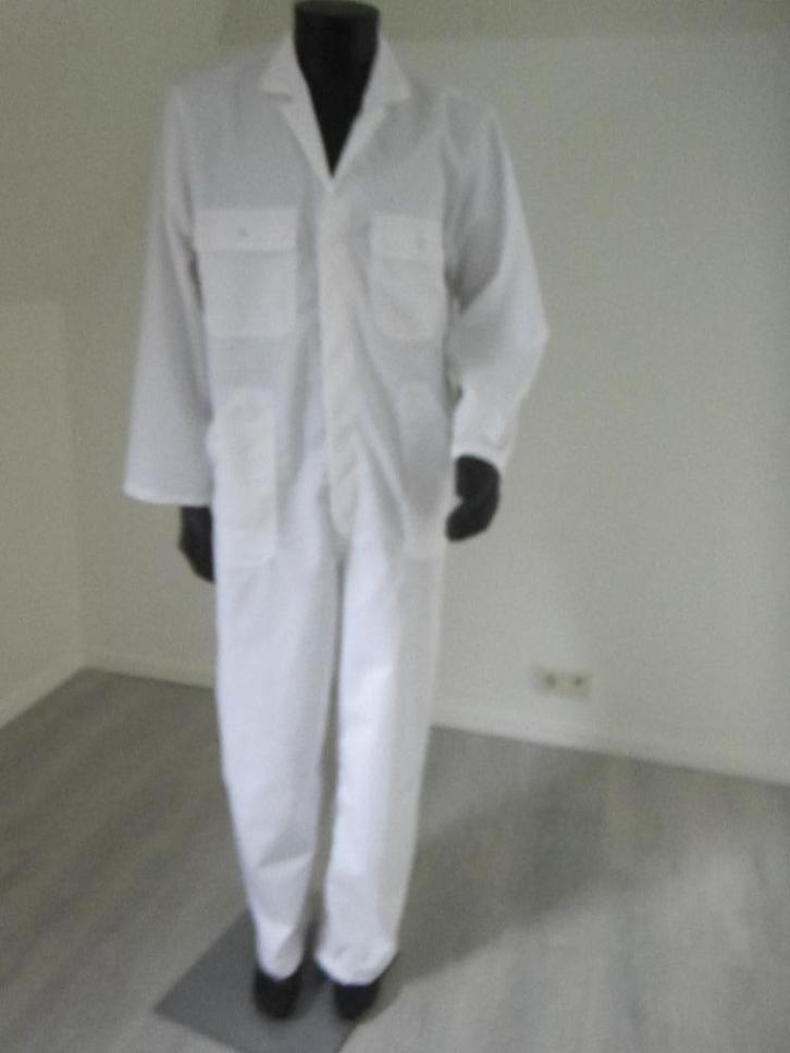 Overalls WIT maat 46-48-50-52-54-56 OP=OP=OP!!!, Tuin en Terras, Werkkleding, Nieuw, Heren, Overall, Ophalen of Verzenden