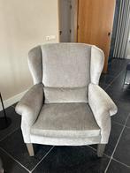 Fauteuil, licht grijs, Huis en Inrichting, Fauteuils, Ophalen, 75 tot 100 cm, Zo goed als nieuw, 75 tot 100 cm