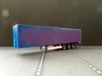741 herpa zeil oplegger 3-as blauw zwart 1:87 truck trein, Ophalen of Verzenden, Nieuw, Bus of Vrachtwagen, Herpa