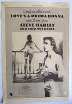 STEVE HARLEY COCKNEY REBEL 1976 Advertentie LOVE PRIMA DONNA, Cd's en Dvd's, Vinyl | Pop, 1960 tot 1980, Gebruikt, Ophalen of Verzenden