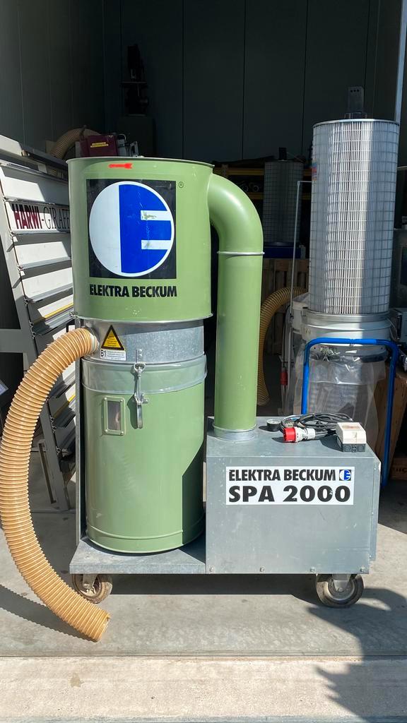 Elektra Beckum SPA 2000 onderdruk afzuiger 380v, Doe-het-zelf en Verbouw, Gereedschap | Zaagmachines, Ophalen of Verzenden