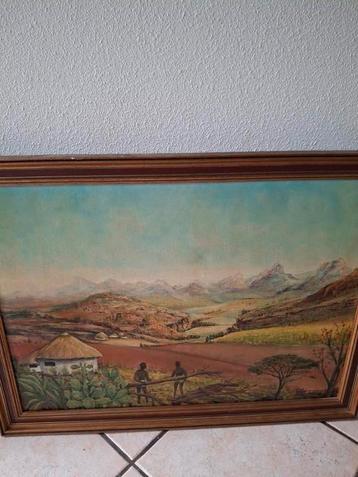olieverfschilderijen Afrika beschikbaar voor biedingen