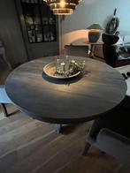 Nieuwe Hoffz eettafel vergrijsde kleur., Huis en Inrichting, Tafels | Eettafels, 100 tot 150 cm, Rond, Nieuw, Ophalen of Verzenden