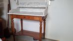 Antieke Toilet Tafel met Marmer Blad & Grenenhout, Ophalen of Verzenden