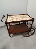 Vintage Serveerwagen met Tegels, Ophalen
