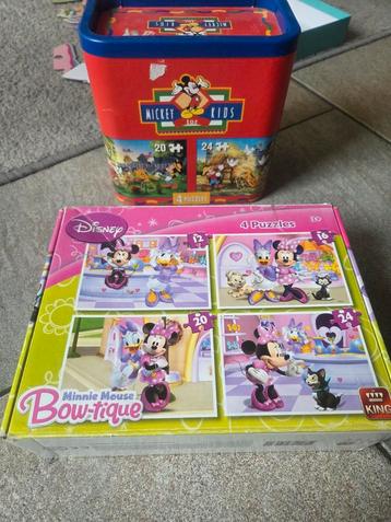 Minnie Mouse & Mickey Puzzels - 4 in 1 beschikbaar voor biedingen