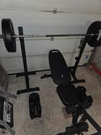 Complete Thuis Gym Set - Halters, Dumbells, Bankje, Sport en Fitness, Fitnessmaterialen, Ophalen, Gebruikt, Benen, Halterset