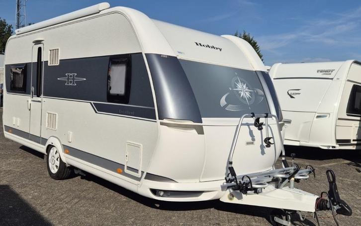 Caravan Hobby 540 UFE Mover Voortent Luifel Fietsdrager, Caravans en Kamperen, Caravans, Particulier, tot en met 4, 1250 - 1500 kg