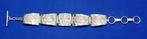 Schitterende Navajo Sterling Zilver Armband J. Nelson, Sieraden, Tassen en Uiterlijk, Antieke sieraden, Verzenden, Zilver, Armband