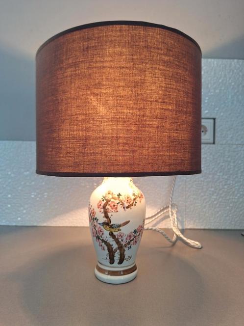 Chinese vaaslamp tafellamp, Huis en Inrichting, Lampen | Tafellampen, Zo goed als nieuw, Minder dan 50 cm, Ophalen