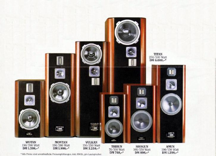 Quadral Amun MK 5 (120-170Watt, 28-80.000Hz, 4 Ohm), Audio, Tv en Foto, Luidsprekers, Zo goed als nieuw, Front, Rear of Stereo speakers