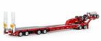 DRAKE 4X8 SWINGWING TRAILER + 2X8 DOLLY MAMMOET ROOD, Hobby en Vrije tijd, Modelauto's | 1:50, Overige merken, ., Nieuw, Ophalen of Verzenden