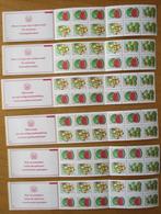 Suriname, tropisch fruit 6 postzegelboekjes, met telblokjes, Postzegels en Munten, Postzegels | Suriname, Verzenden, Postfris