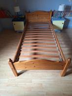 Grenen eenpersoonsbed, Ophalen, Gebruikt, 90 cm, 200 cm