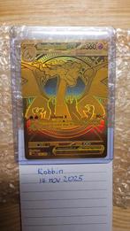 Mega Charizard X EX Gold SR 130/094 Phantasmal Flames, Ophalen of Verzenden, Nieuw, Losse kaart, Foil