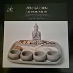 Zen garden budha beeld met theelichthouders, Nieuw, Ophalen of Verzenden