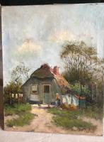 Veluwse boerderij door JH Wolhoff, Antiek en Kunst, Kunst | Schilderijen | Klassiek, Verzenden