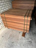 Tijdelijke actie! Hardhouten vlonderplanken 28x145 154 stuks, Ophalen of Verzenden, Zo goed als nieuw, Planken