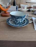 Twee blauw-witte kop en schotels, Ophalen of Verzenden