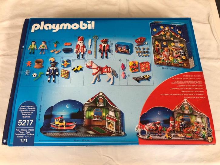 Playmobil Sinterklaas 5217 Kalender NIEUW + GEOPEND, Kinderen en Baby's, Speelgoed | Playmobil, Nieuw, Complete set, Verzenden