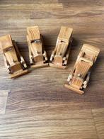 Houten Miniatuur Auto's - 4 Stuks, Antiek en Kunst, Ophalen of Verzenden