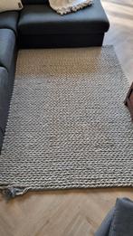 Gevlochten vloerkleed 230x160 - Lichtgrijs/Taupe, Huis en Inrichting, Stoffering | Tapijten en Kleden, Gebruikt, 150 tot 200 cm